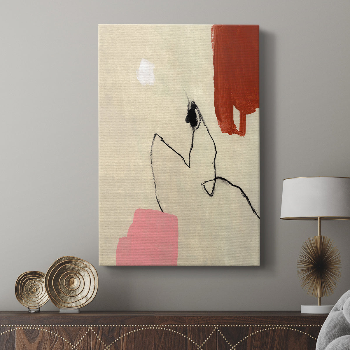 Terra Rosa Abstract II - Canvas Art Print