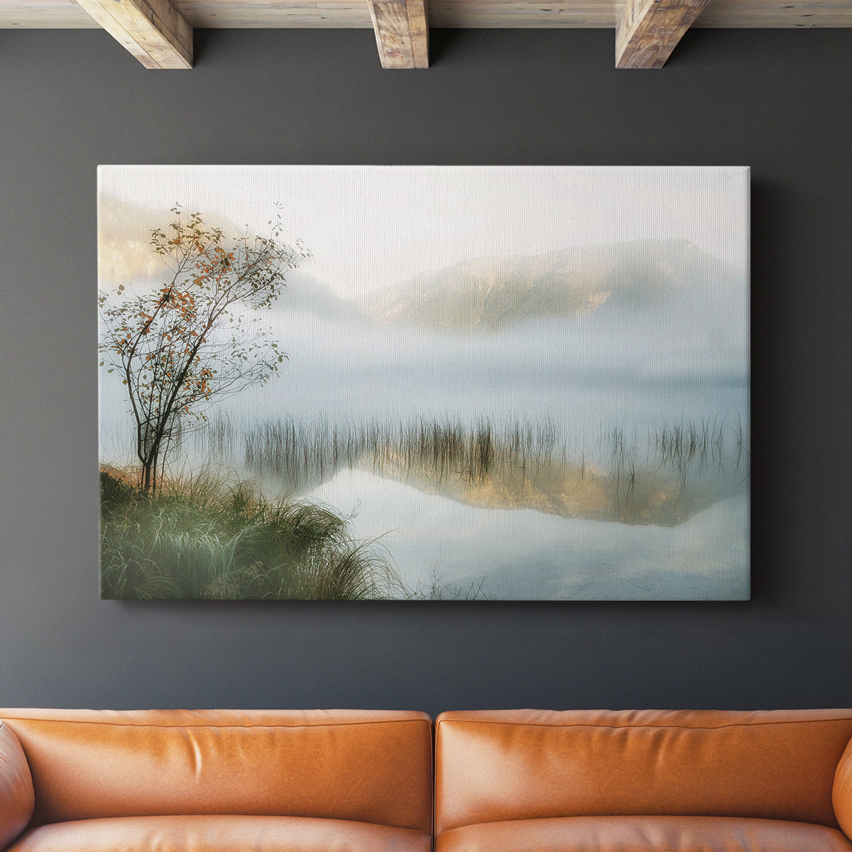 Golden Mirror of October - Canvas Art Print
