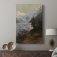 Canvas art print featuring a dramatic mountain view with crisp detail and natural light displayed in a modern interior space.