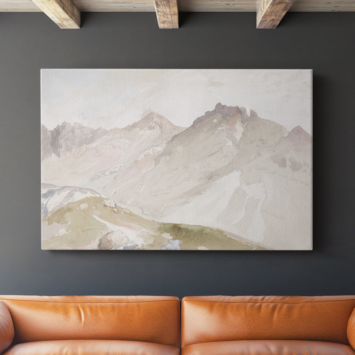 Watercolor Mountain X - Canvas Art Print