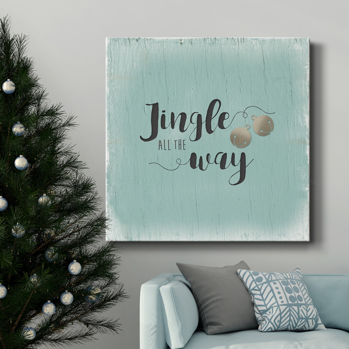 Jingle All The Way-Premium Gallery Wrapped Canvas - Ready to Hang