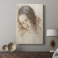 Canvas art print featuring a classical study with subtle expression and smooth lines displayed in a modern interior space.