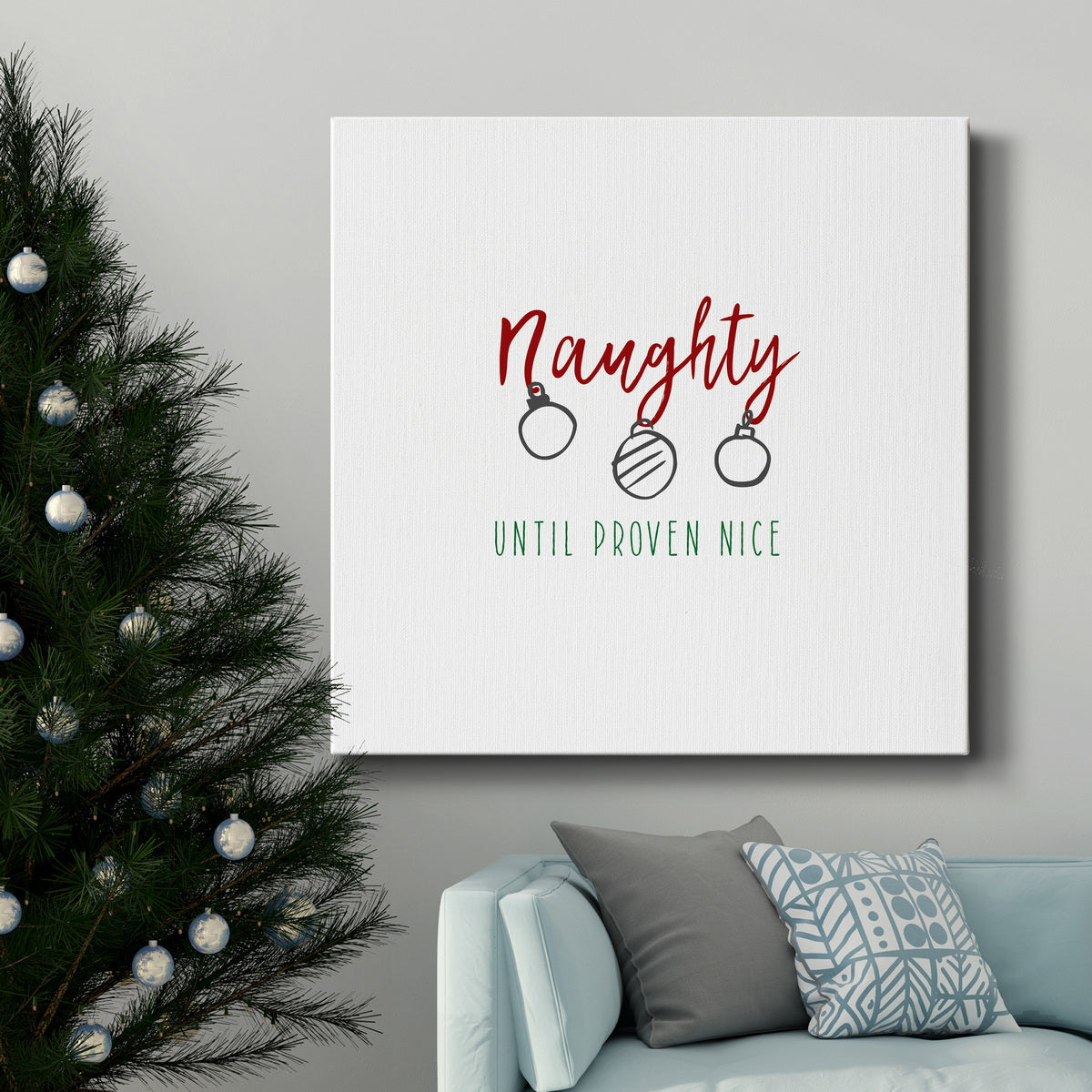 Naughty-Premium Gallery Wrapped Canvas - Ready to Hang