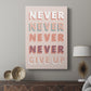 Never Give Up - Canvas Art Print