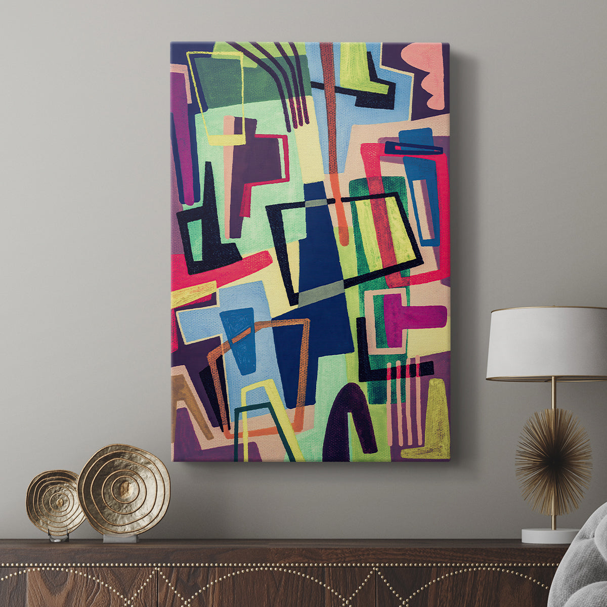 Connected Colors II - Canvas Art Print