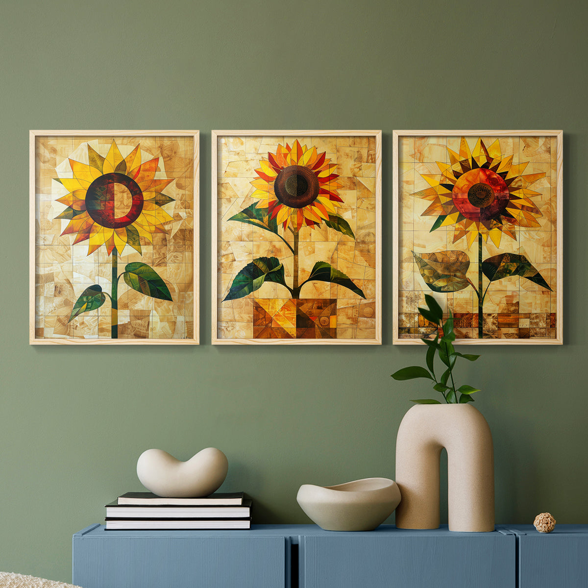 Floral Study Series CLVIII - Restickable Framed Art Set