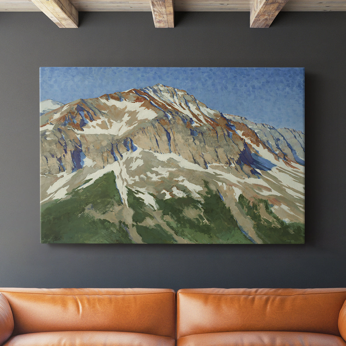 Vermillion Ascent - Canvas Art Print