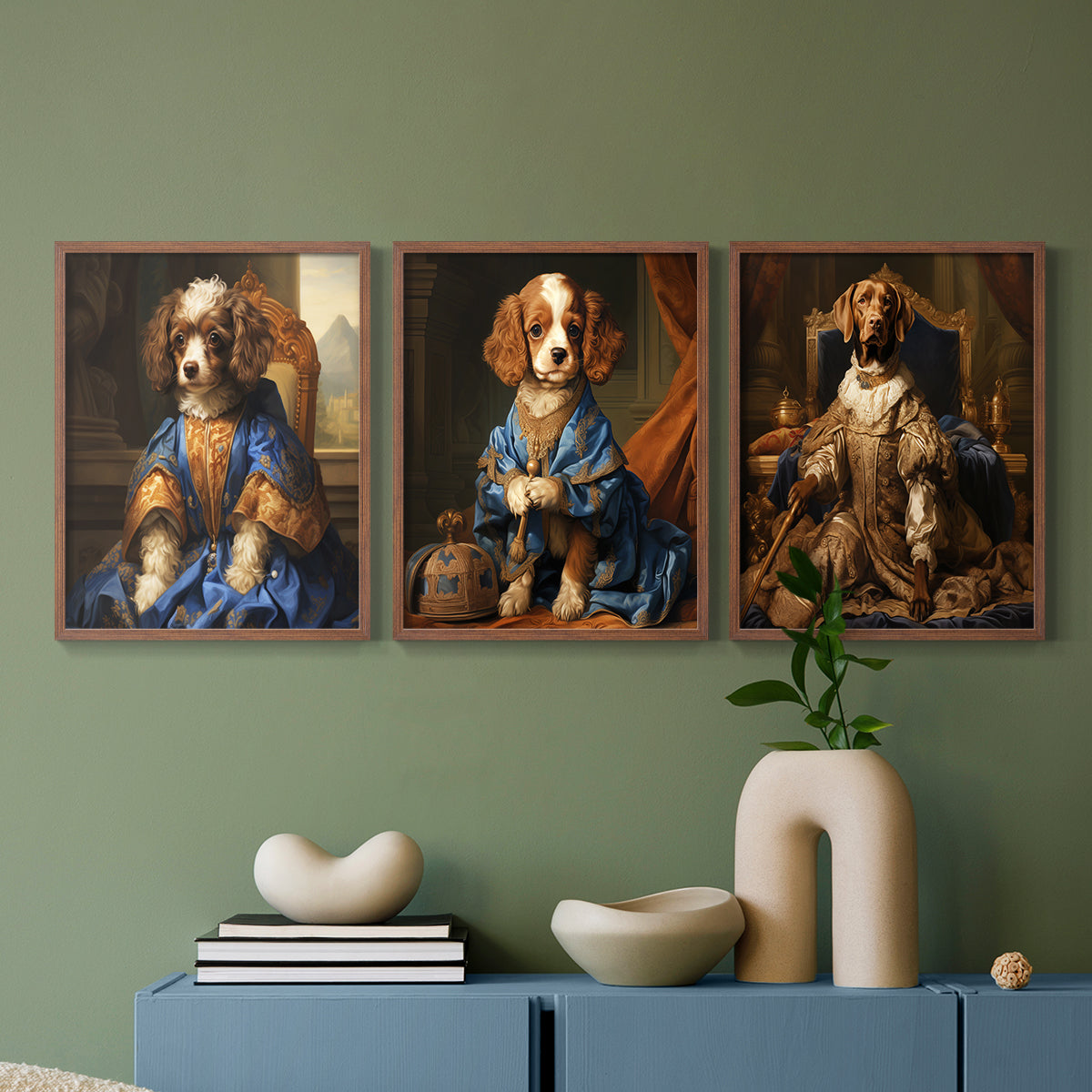 Royal Animals Series LIX - Restickable Framed Art Set