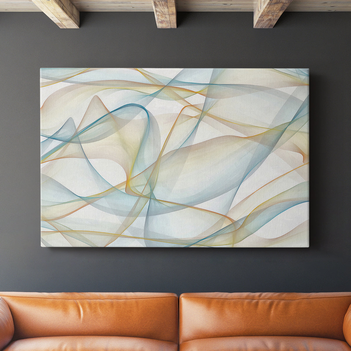 Curves and Waves V - Canvas Art Print