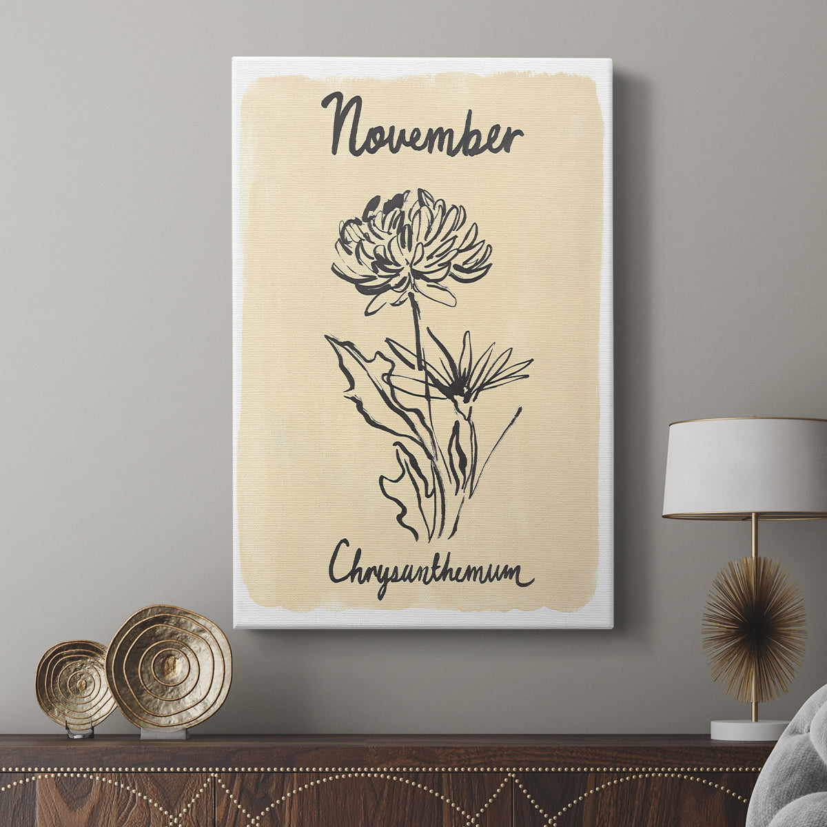 Birth Month XI - Canvas Art Print