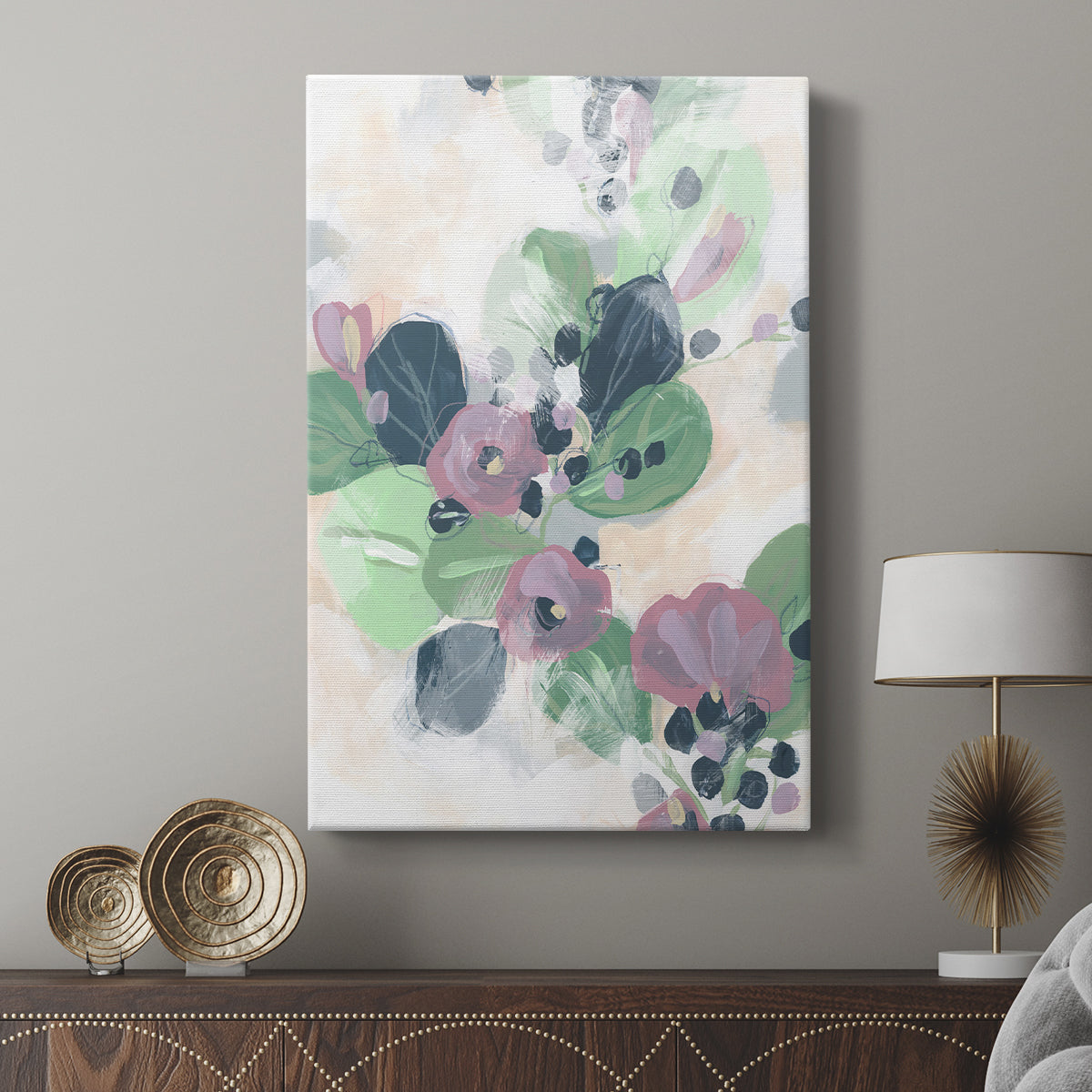 Tropical Branch Fresco I - Canvas Art Print