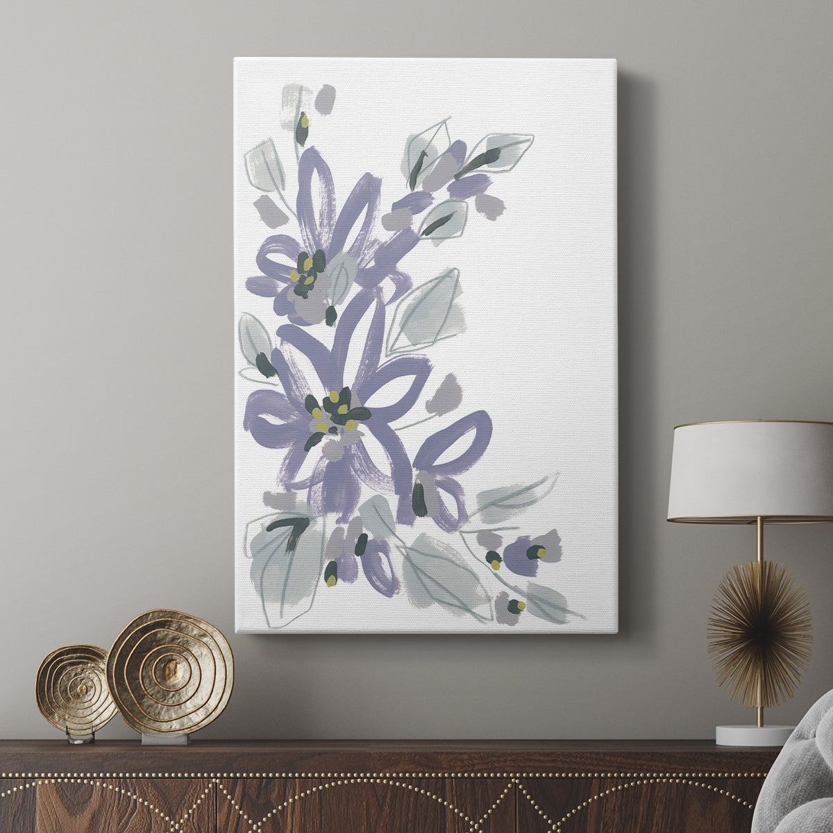 Periwinkle Patch I - Canvas Art Print