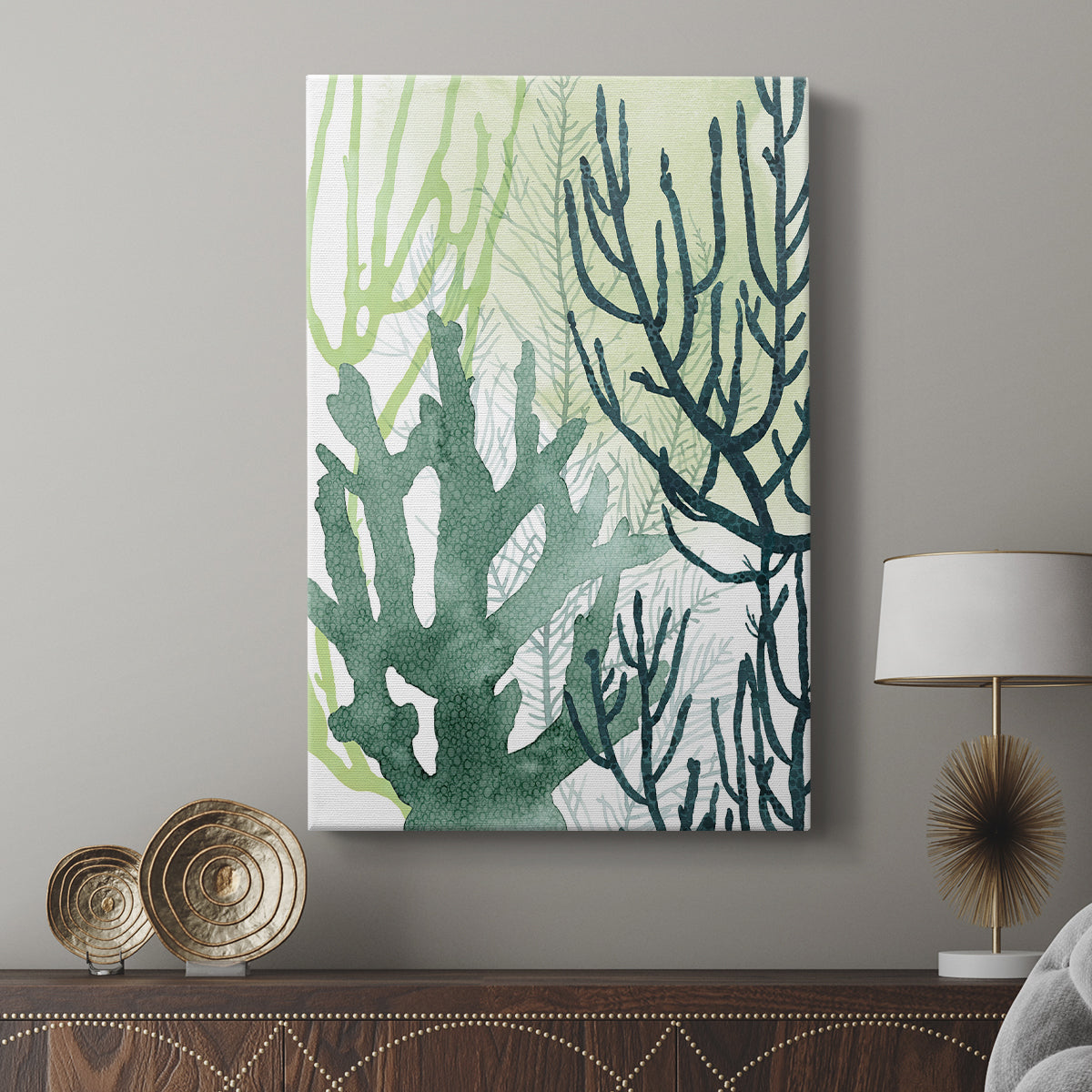 Textured Coral I - Canvas Art Print