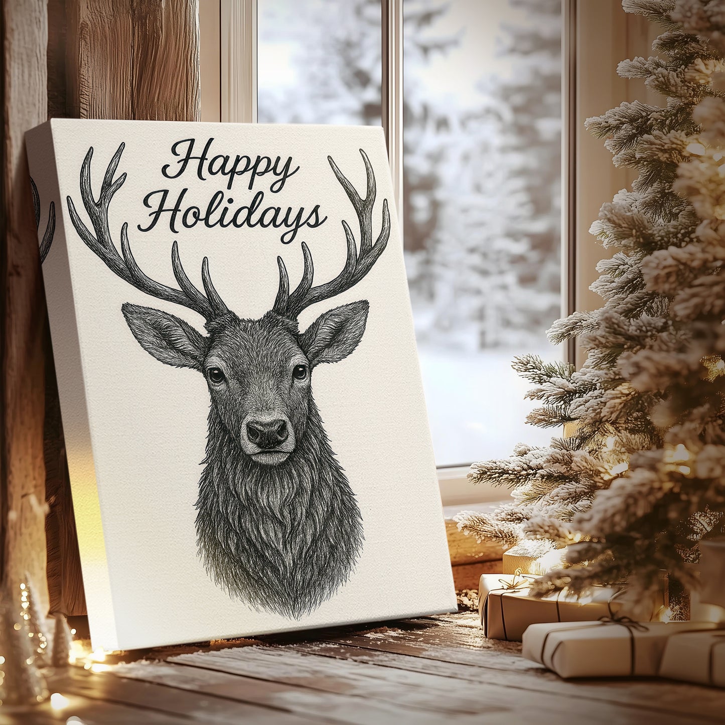 Night of Pearled Carol - Canvas Art Print