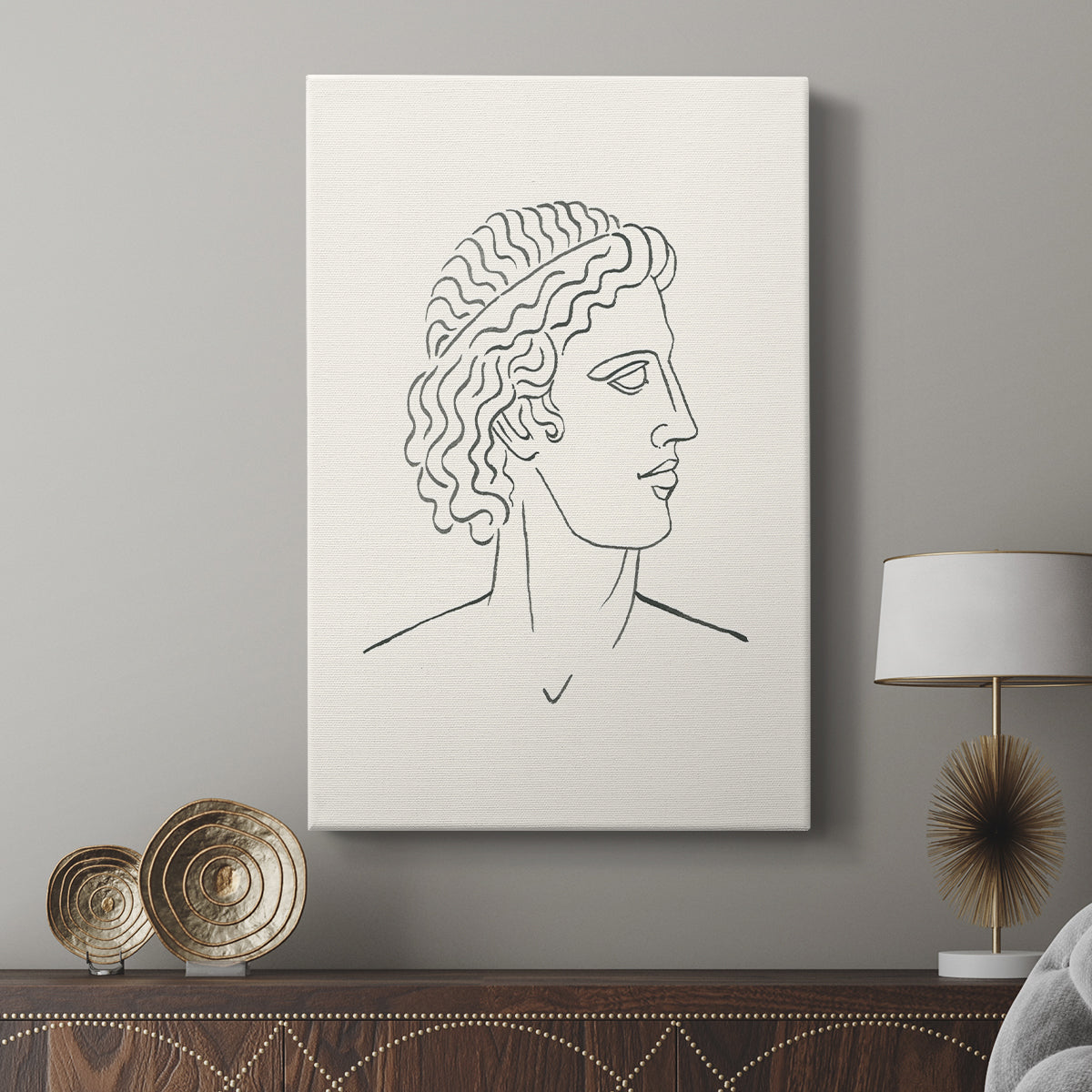 Greek Busts I - Canvas Art Print