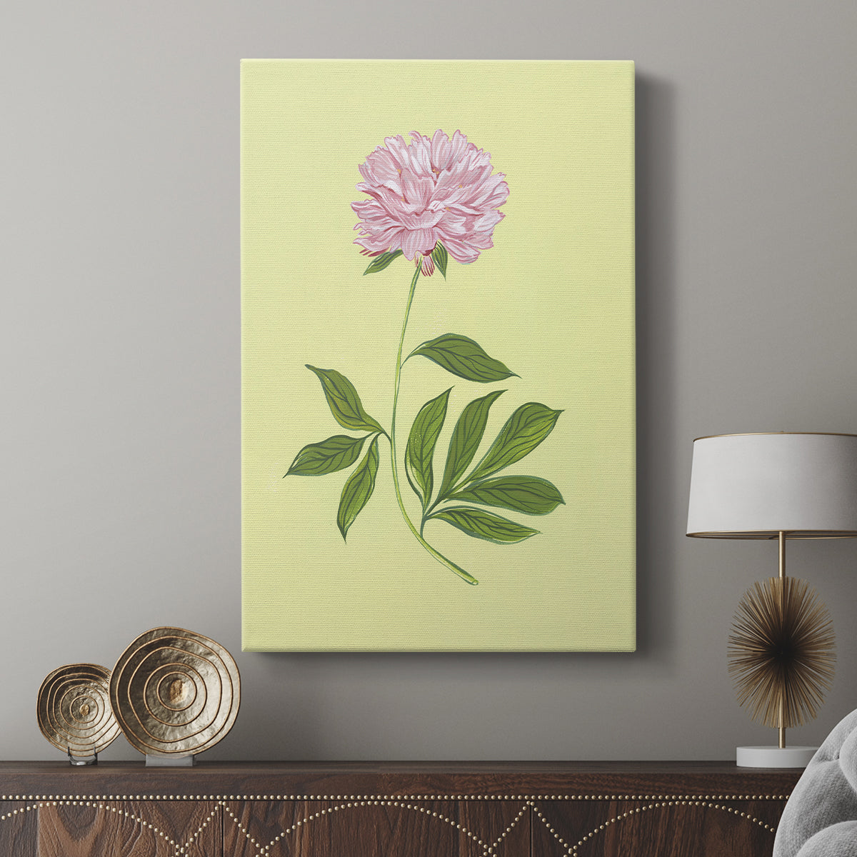 Peonies in Yellow I - Canvas Art Print