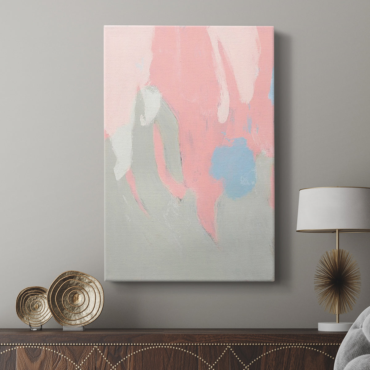 Blushing Abstract I - Canvas Art Print