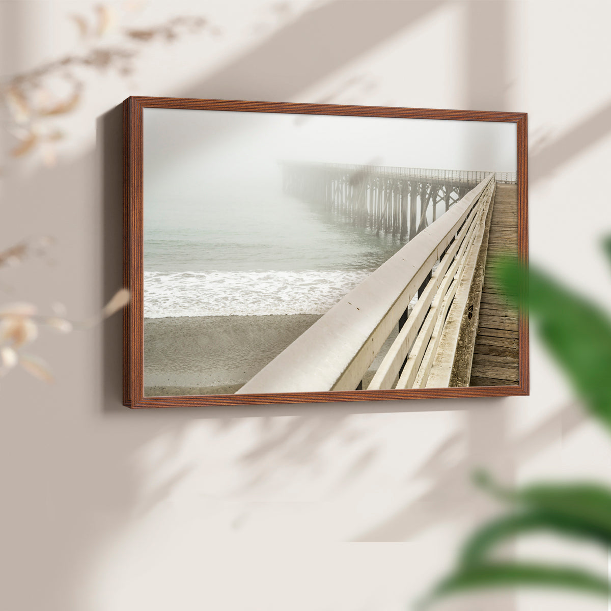 45784,pier,fog,ocean,beach,waves,tranquility,coastal,morning,scenery,serenity,wood,sand,nature,water,foggy,shoreline,horizon,mist,seaside,dock,peaceful,landscape,sunlight,reflection,summer,vacation,distance,exploration,outdoor,vacation spot,gentle,calm,ambiance,pathway,travel,coastline,leisure,escape,wandering,retreat,quiet place,scenic view,environment,Re-stickable,Nautical & Beach