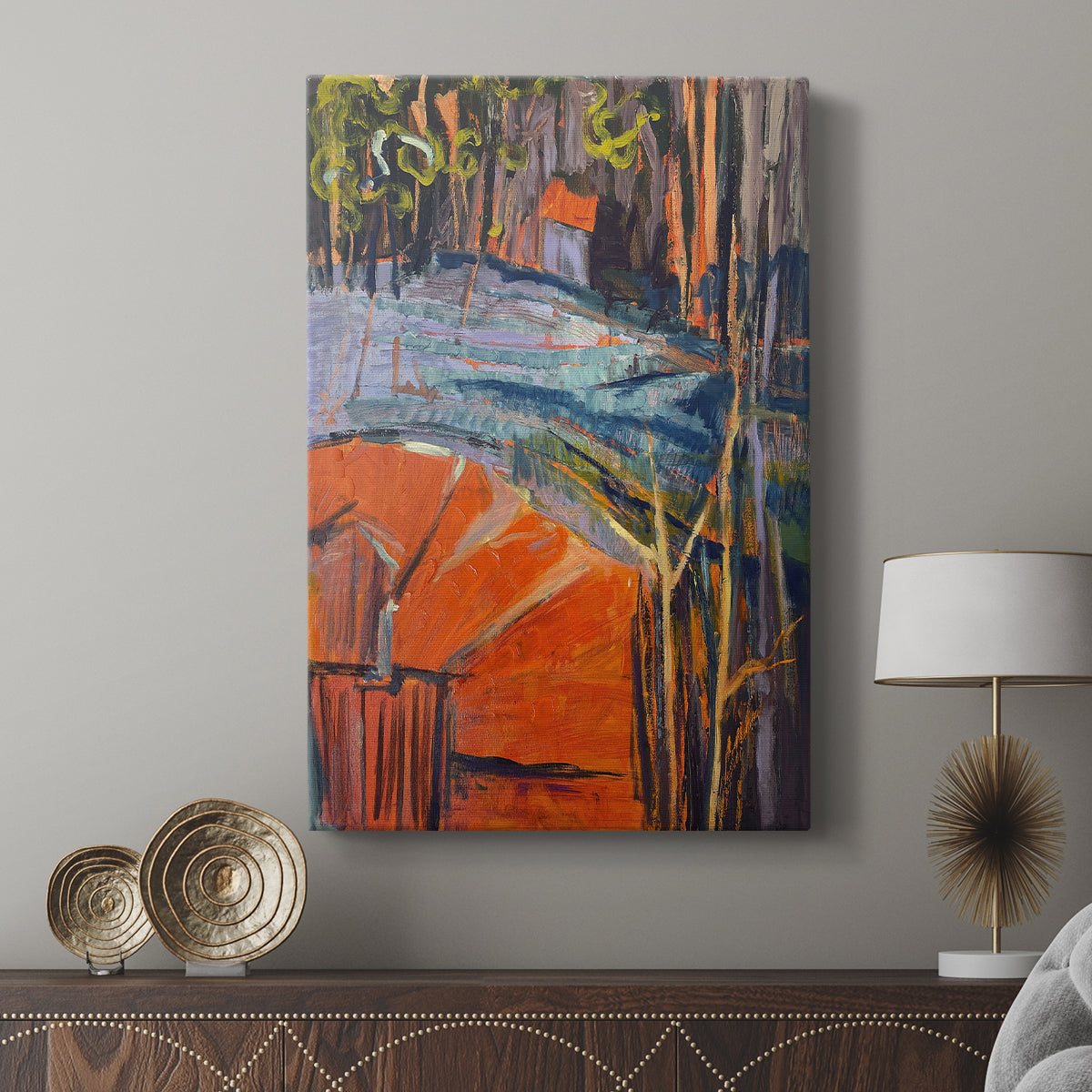 Cadmium Winter Solstice IV - Canvas Art Print
