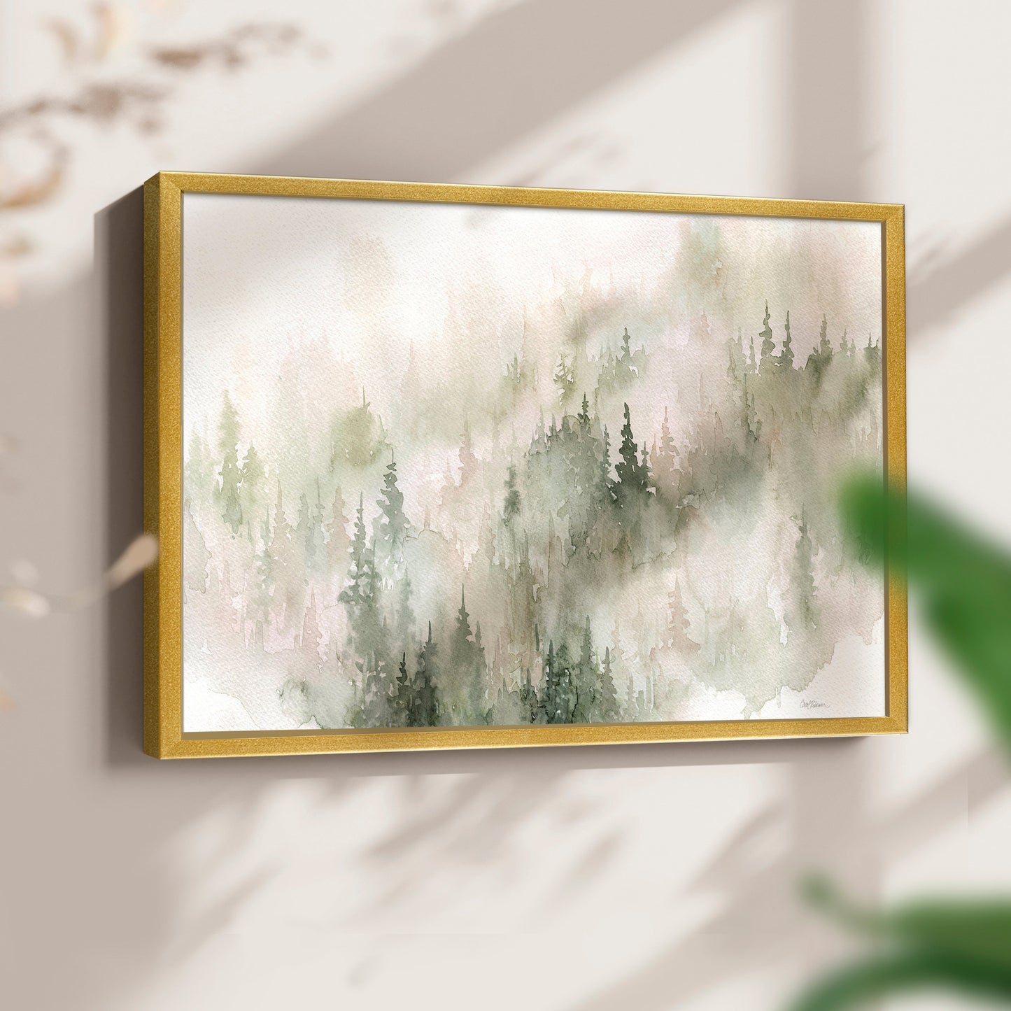 46155,forest,watercolor,trees,mist,fog,landscape,art,painting,nature,serene,pine,calm,greenery,decorative,framed,decor,atmosphere,tranquil,wall art,illustration,scenery,background,peaceful,light,shadow,brushstrokes,subtle,textures,forested,foliage,environment,woodland,aesthetic,design,beautiful,home decor,tranquility,inspiration,Re-stickable,Plants & Flowers