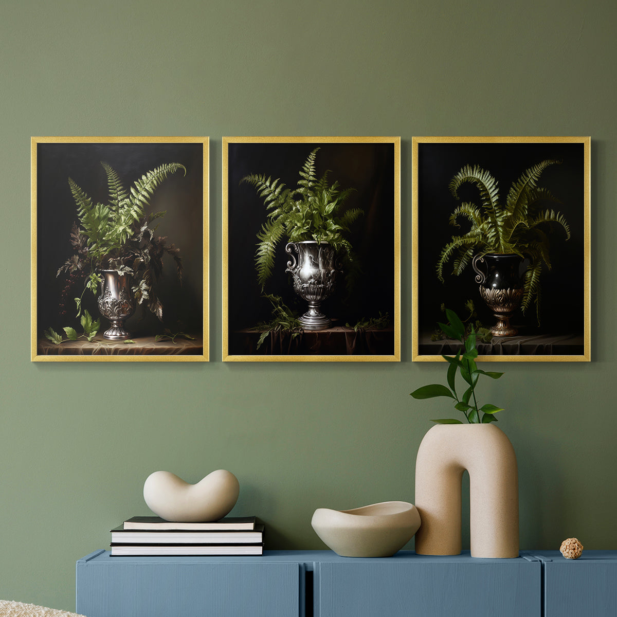 Floral Study Series LXXI - Restickable Framed Art Set