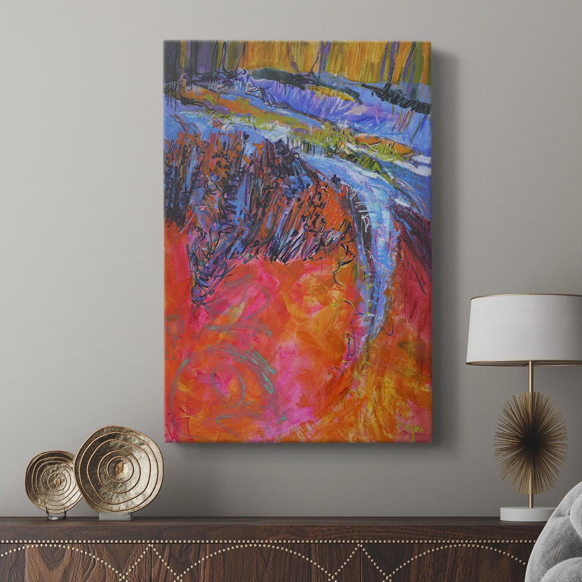 Vibrant Flow I - Canvas Art Print