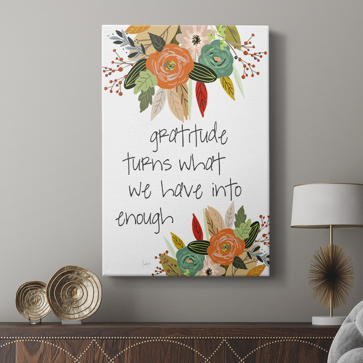 Illustrated Impressions II - Canvas Art Print