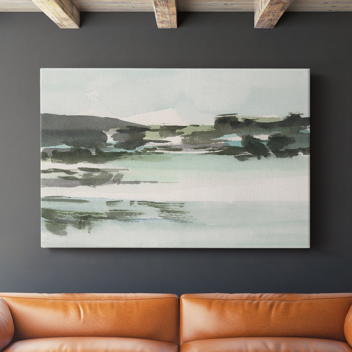 Turquoise Marsh II - Canvas Art Print