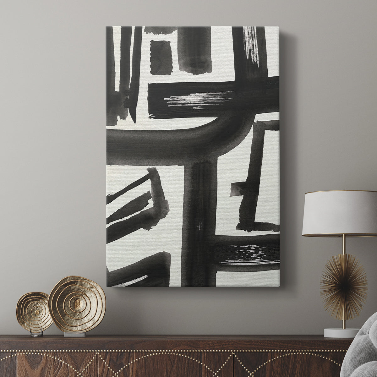 Inkwell Intersect II - Canvas Art Print