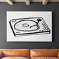 Vinyl Sketch - Canvas Art Print