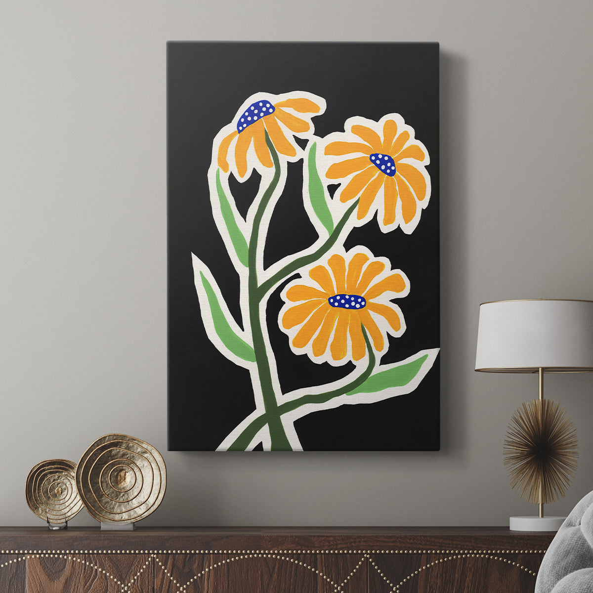 Pop Flowers I - Canvas Art Print