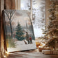 Eve of Soft Linen Evergreen - Canvas Art Print
