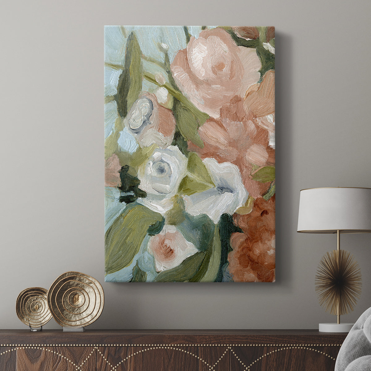Bouquet Scatter II - Canvas Art Print