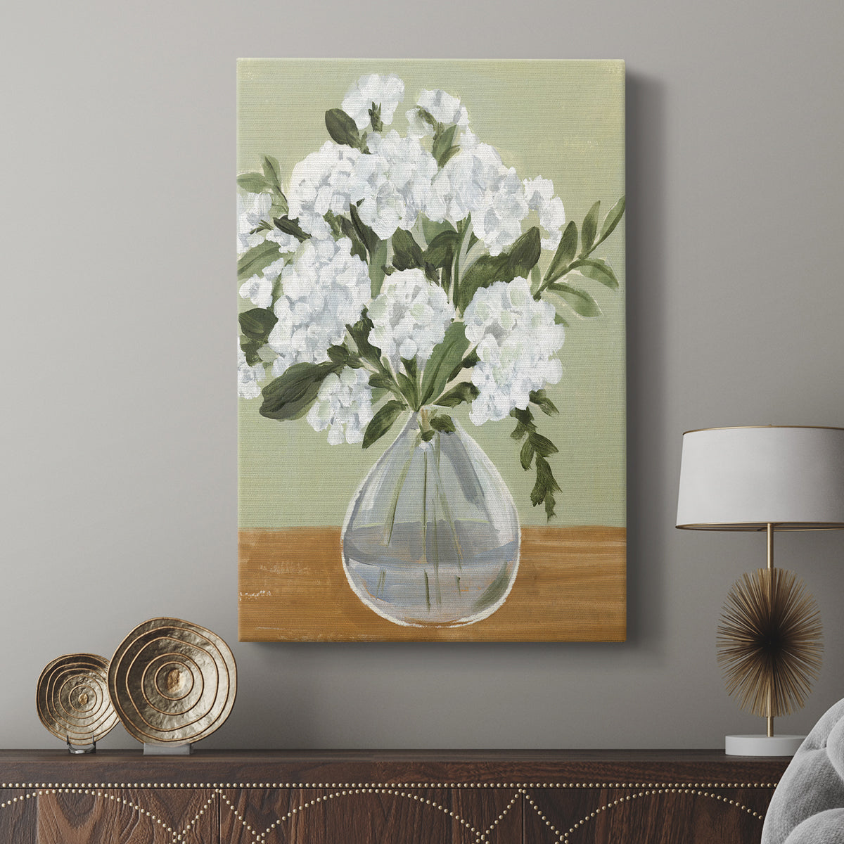 Vased Viburnum I - Canvas Art Print