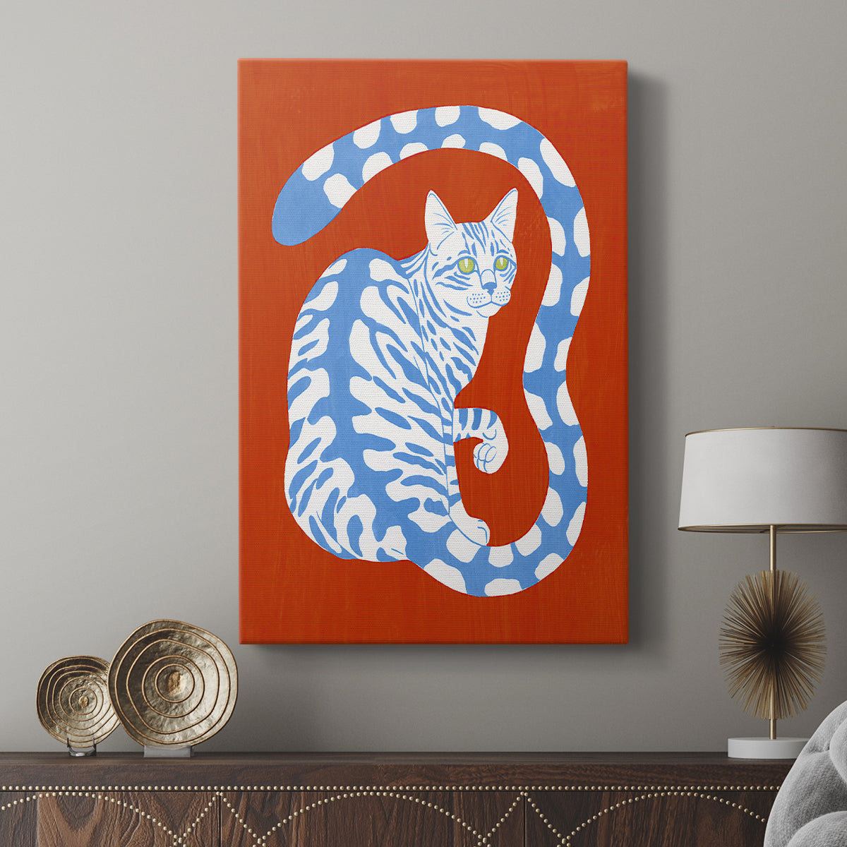 Complementary House Cat I - Canvas Art Print
