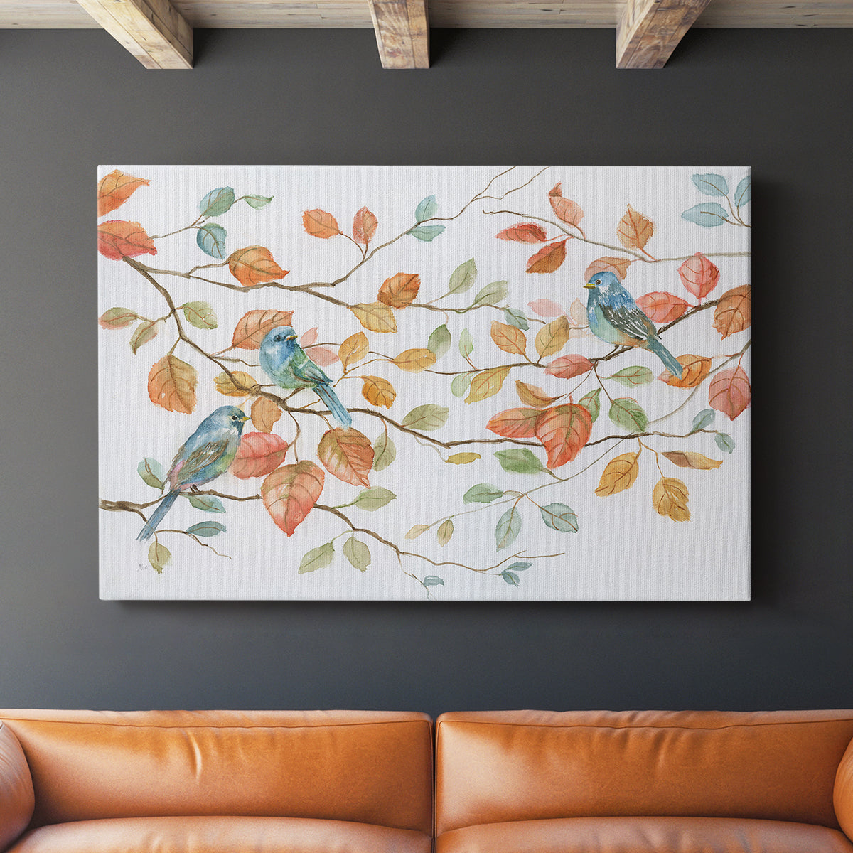 Bird Trio - Canvas Art Print