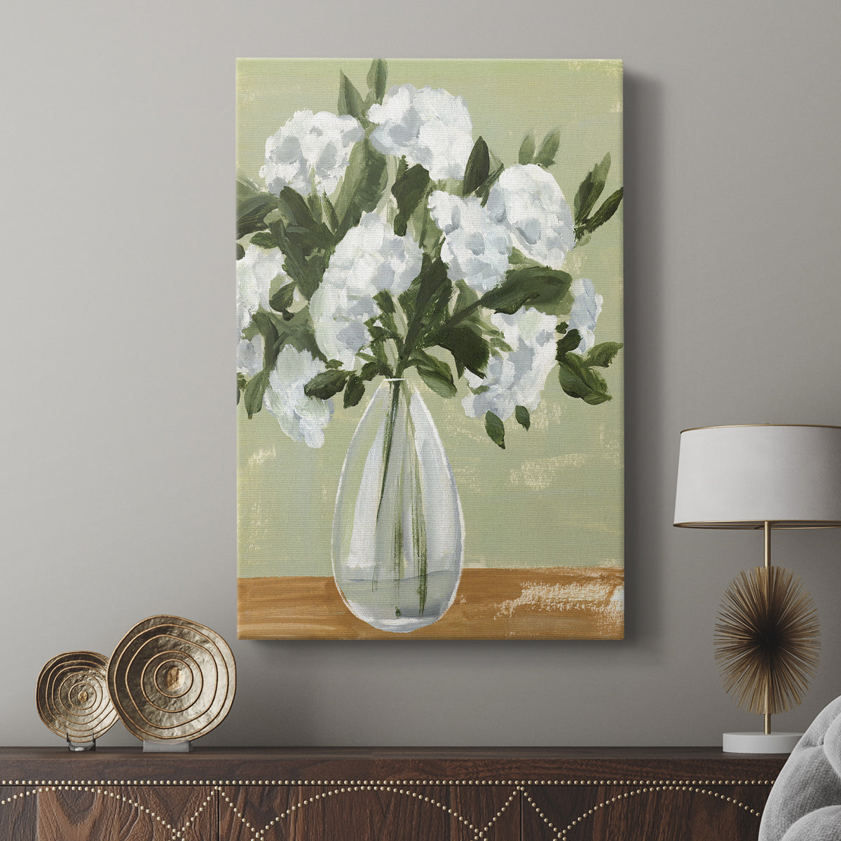Vased Viburnum II - Canvas Art Print