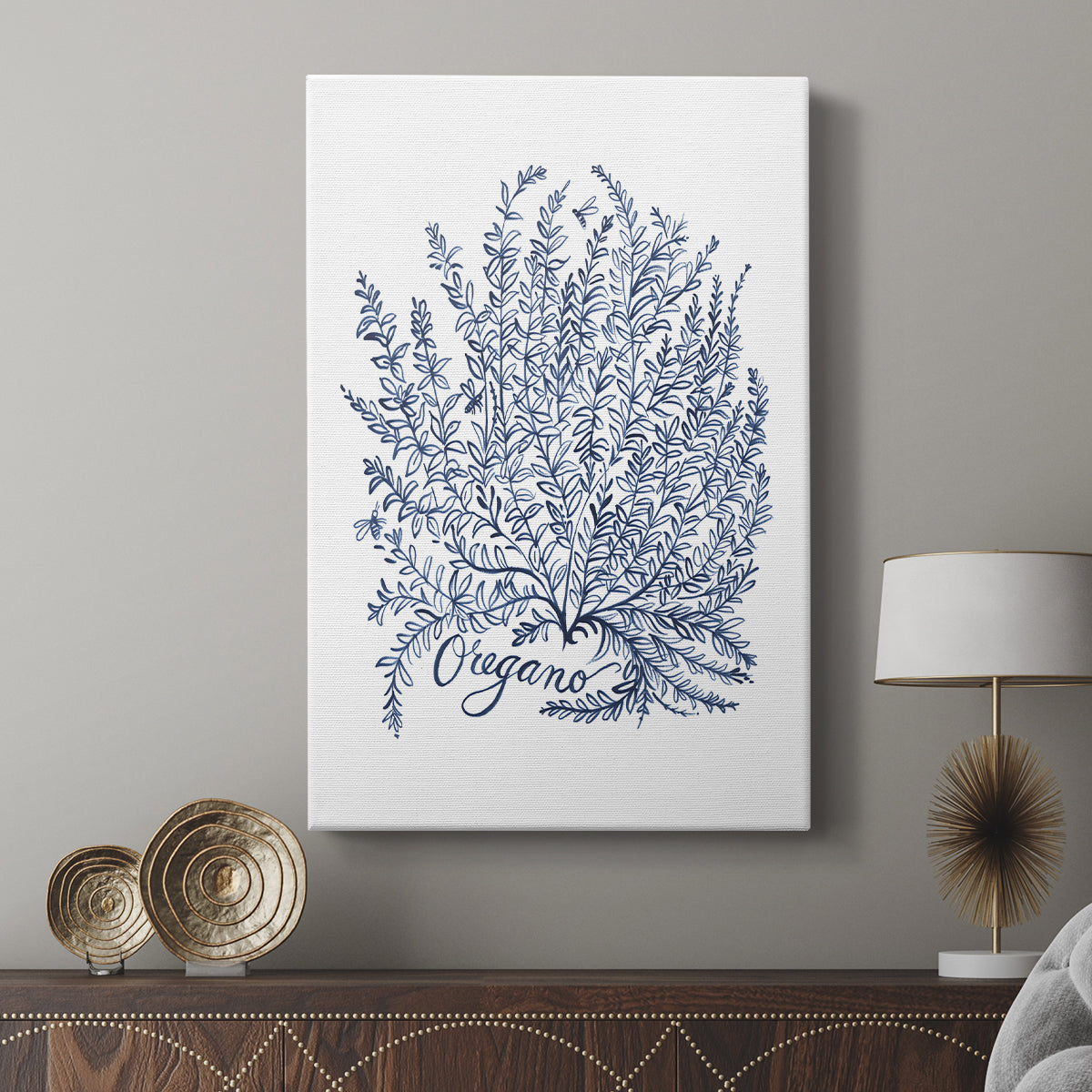 Summer Herb Garden Sketches II - Canvas Art Print