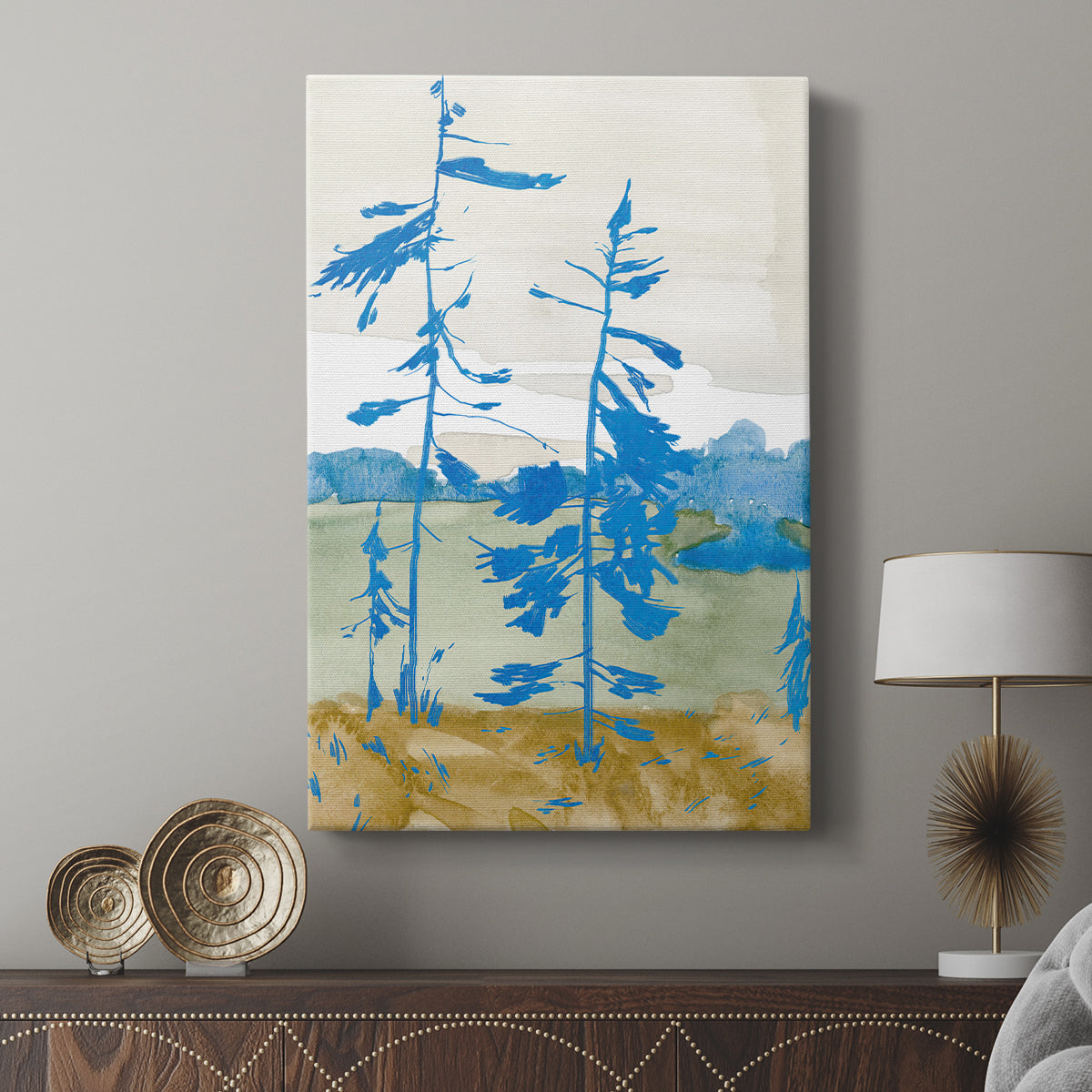 Cerulean Spruce I - Canvas Art Print
