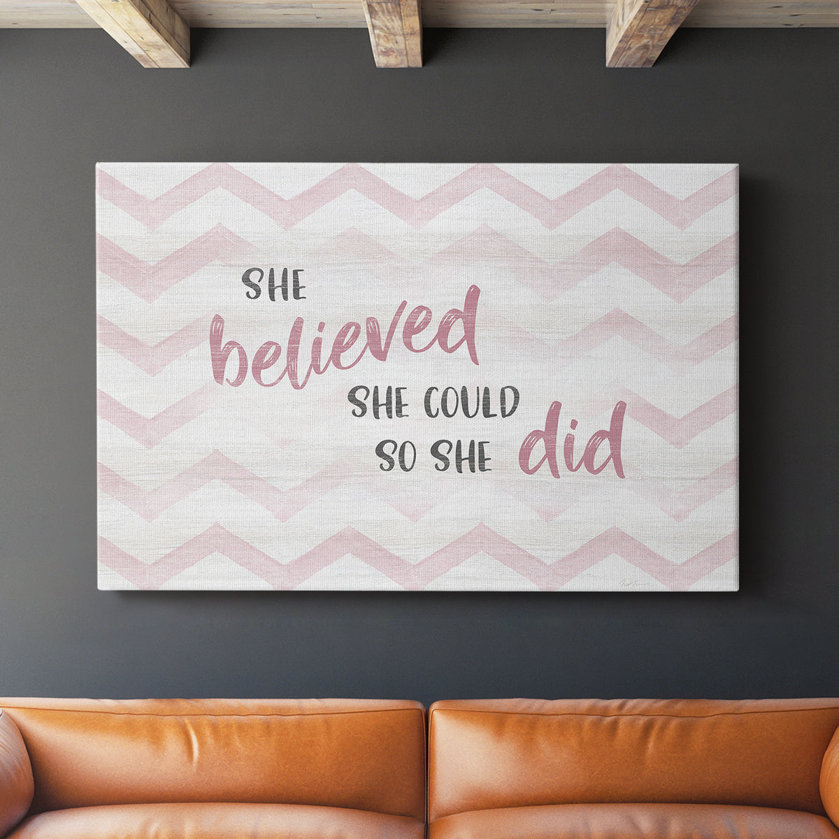 Believed She Could - Canvas Art Print