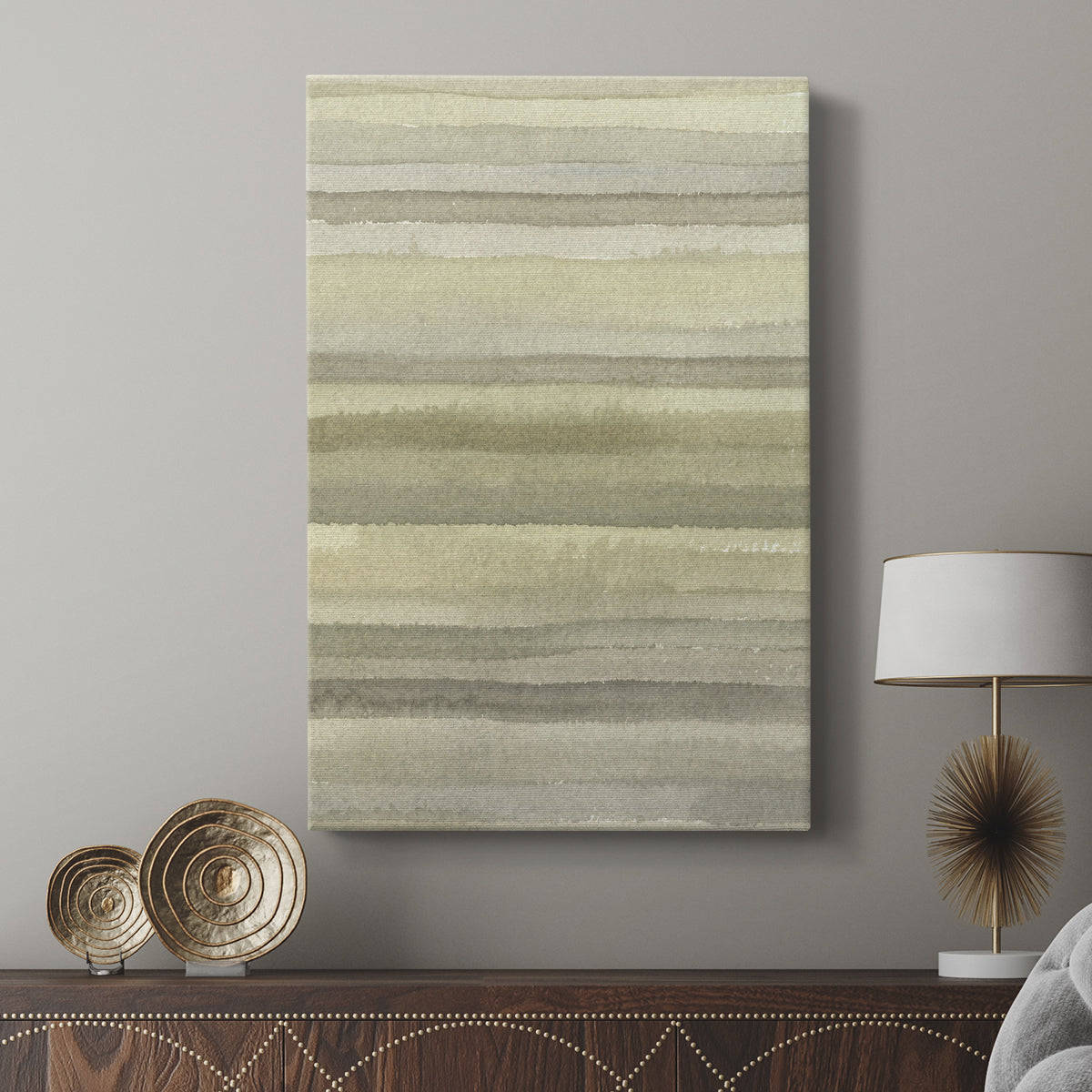 Lines in Neutral I - Canvas Art Print