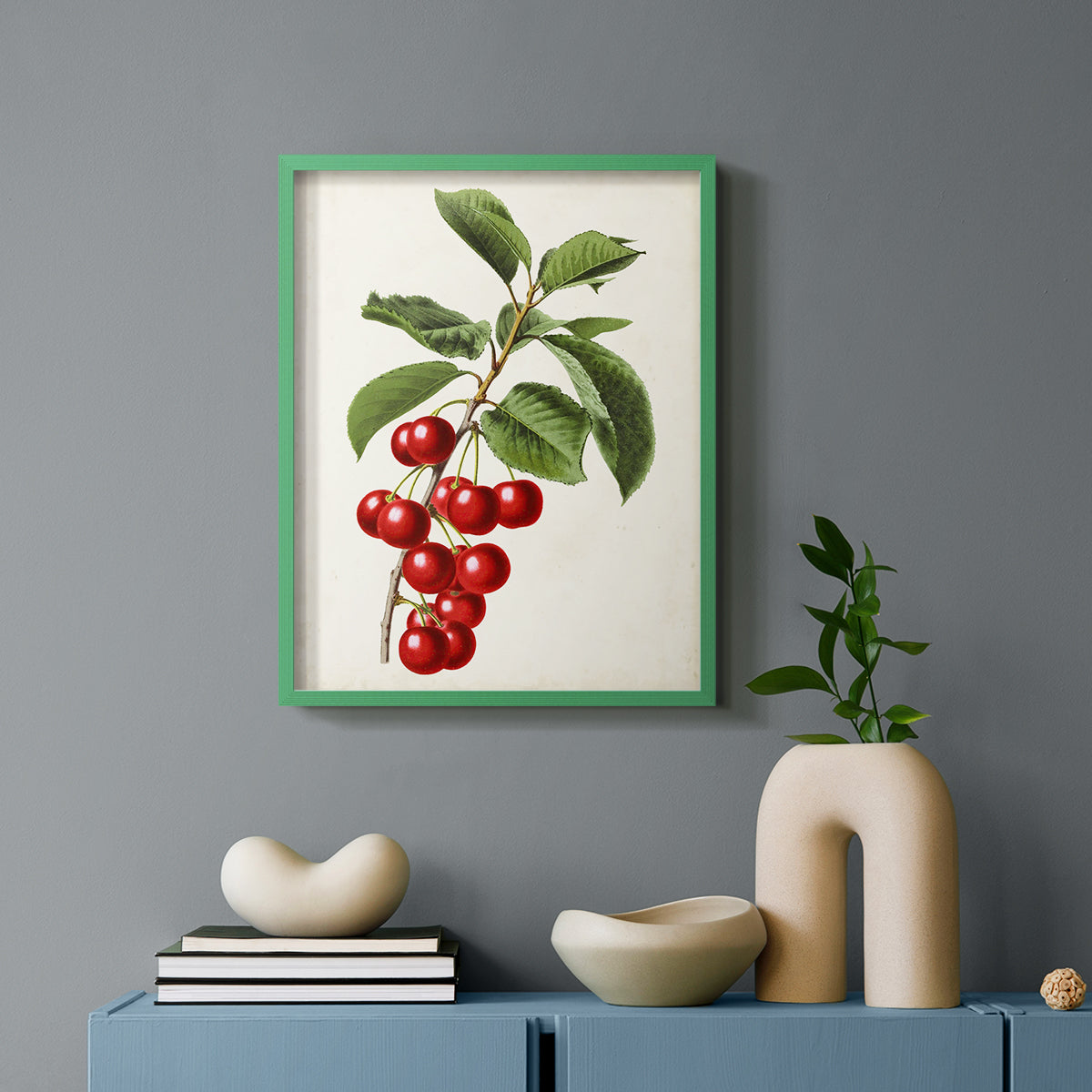 Antique Fruit II - Restickable Framed Art Print