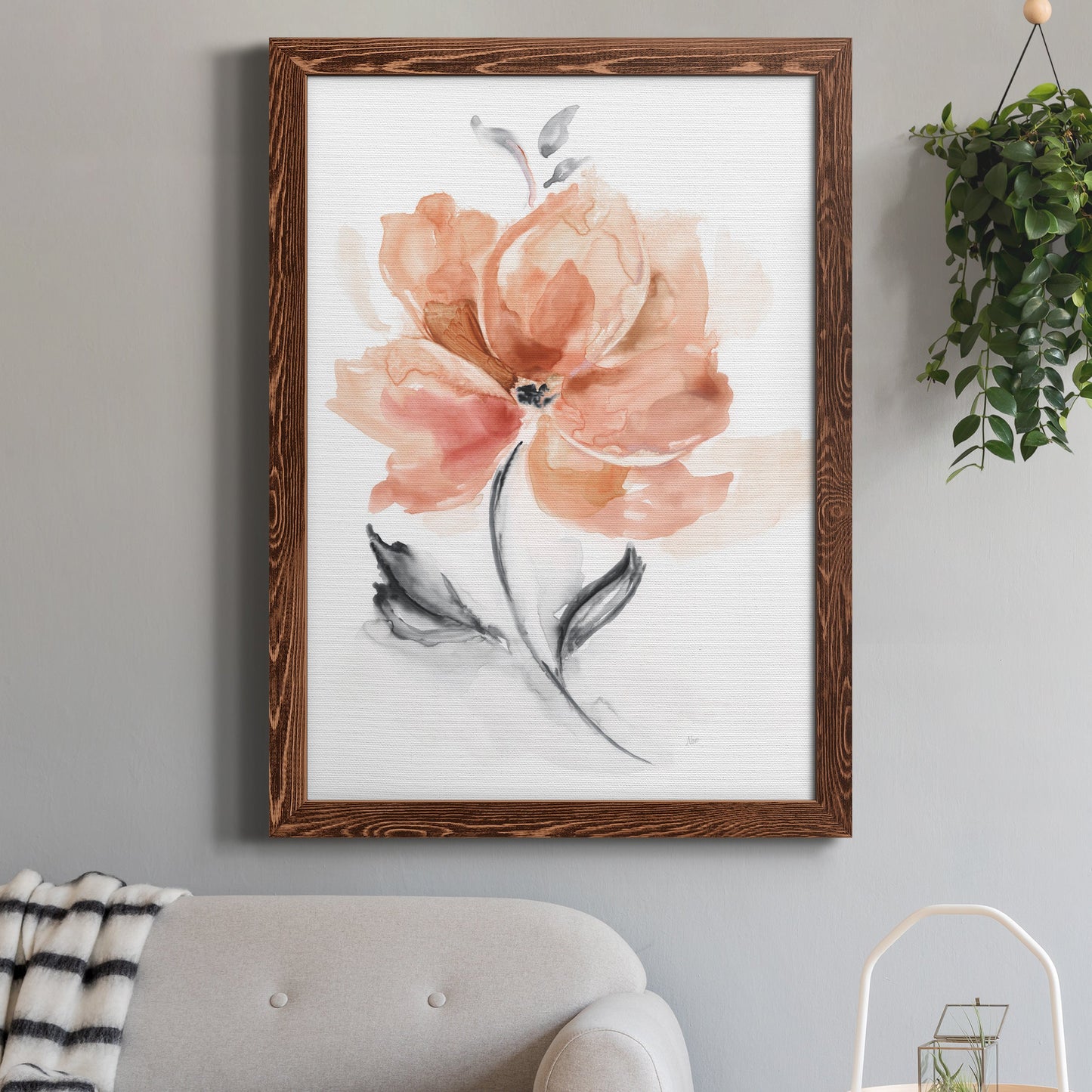 Soft Sensation I - Premium Canvas Framed in Barnwood - Ready to Hang