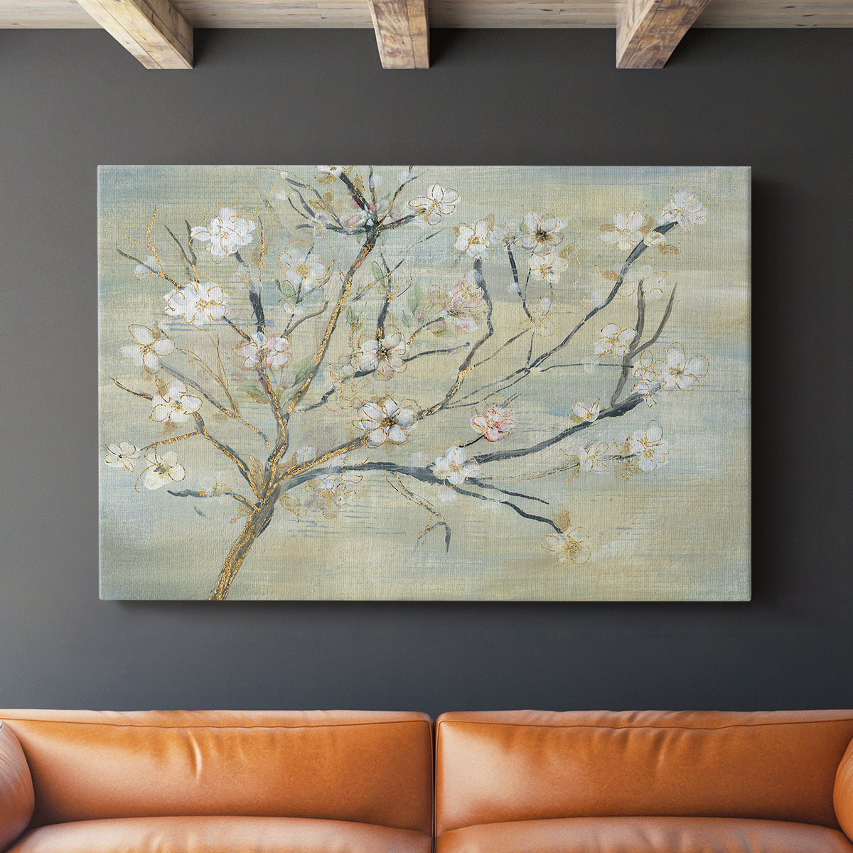 Blossoms & Spring Rain - Canvas Art Print
