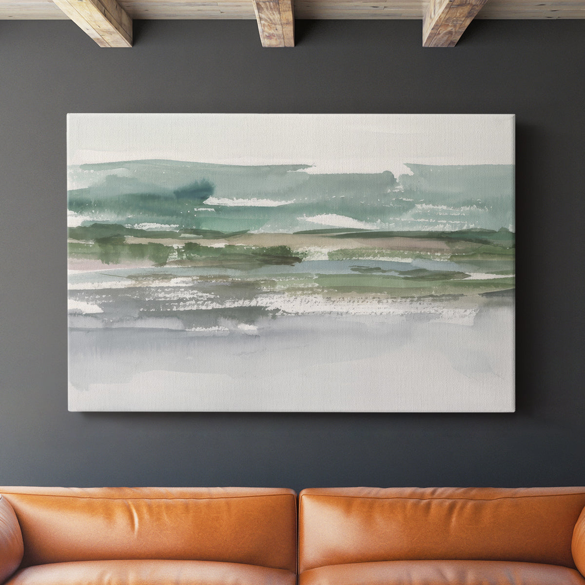 Plein Air River Study I - Canvas Art Print