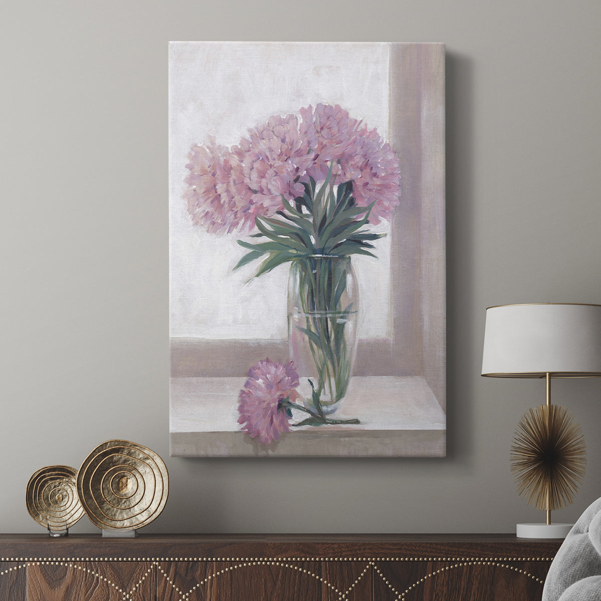 Windowsill Floral I - Canvas Art Print