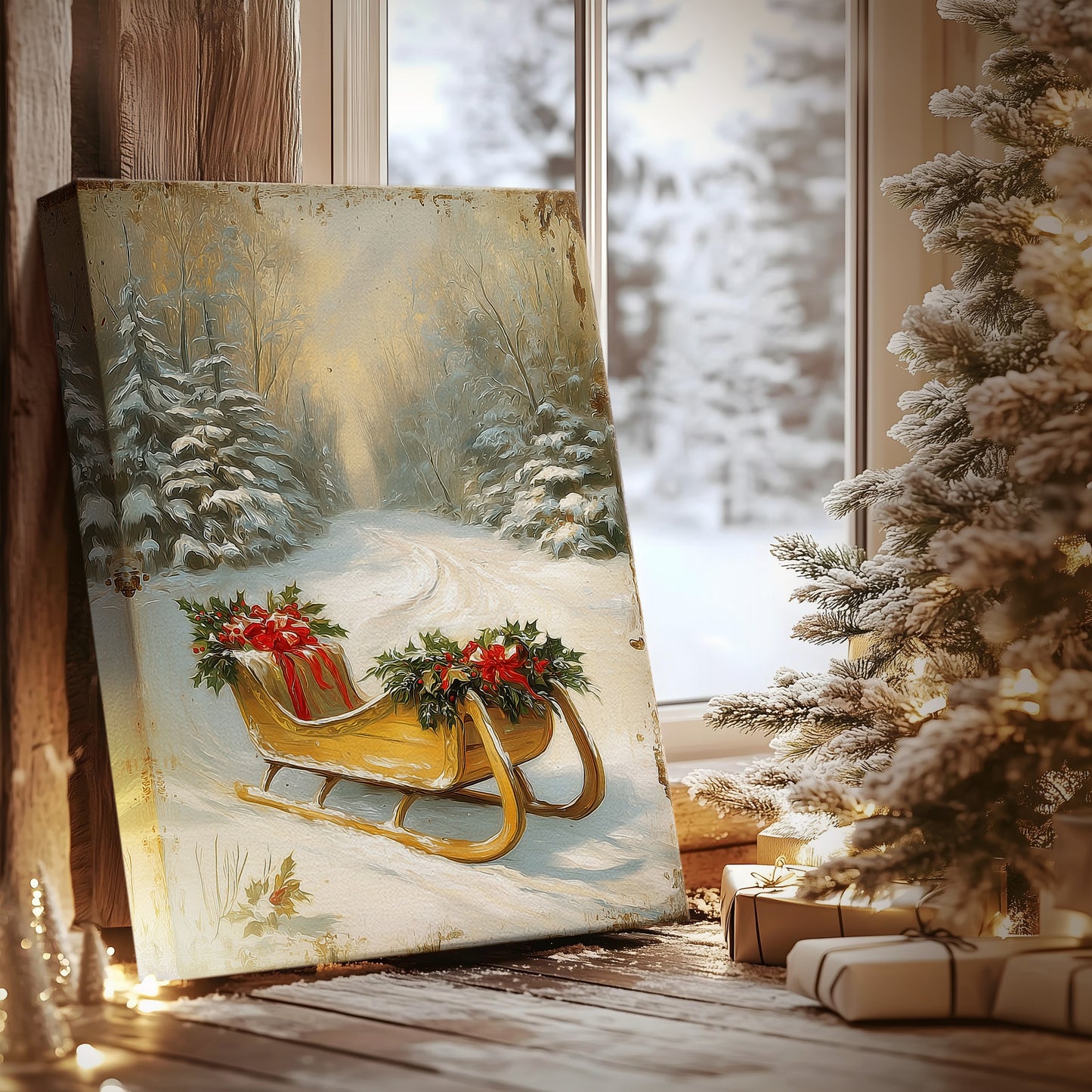 Gilded Night at Midnight - Canvas Art Print