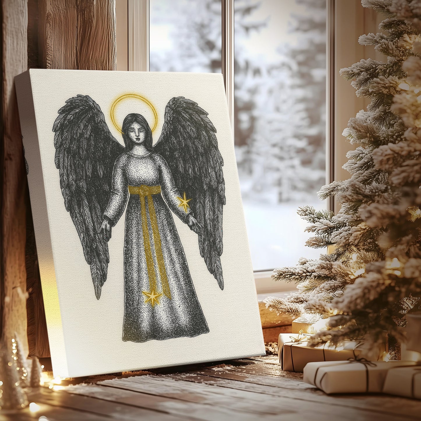 Pearled Manger Parish - Canvas Art Print