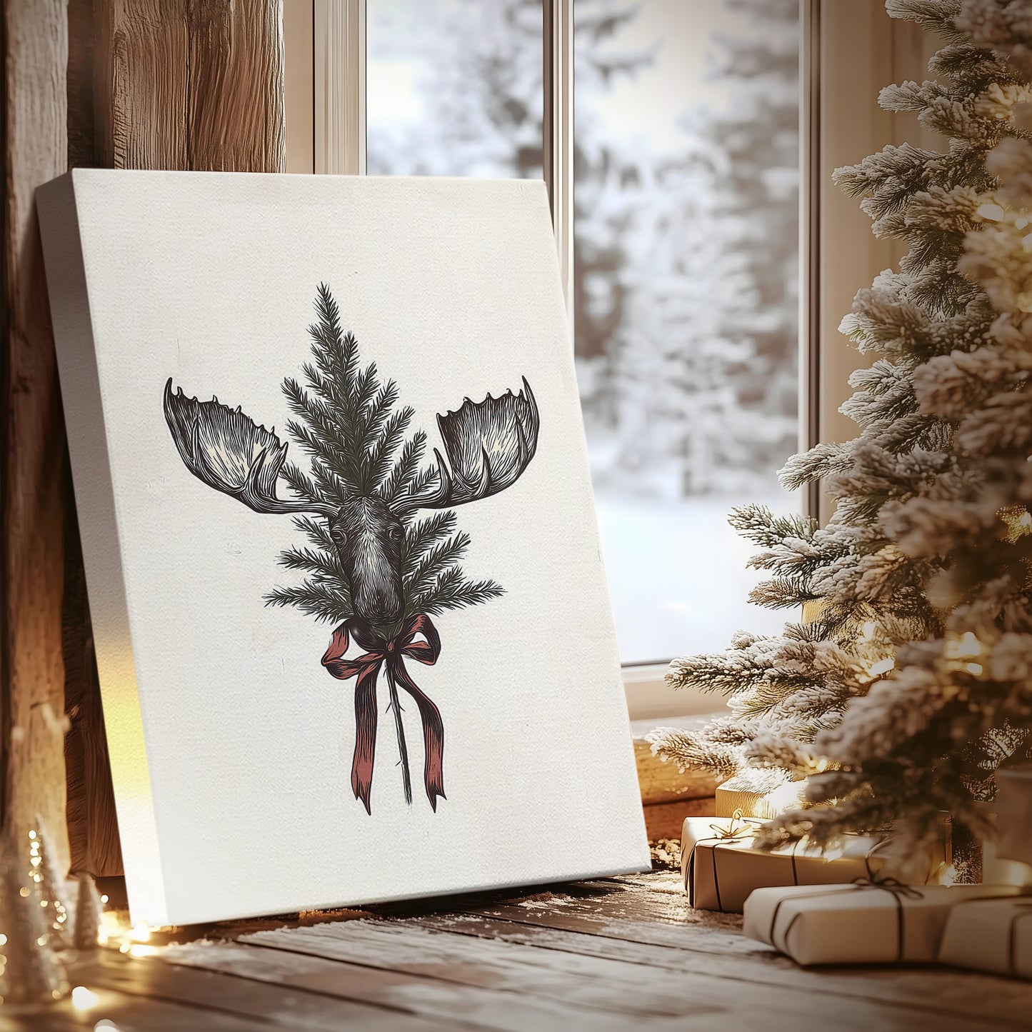 Eve of Snowwhite Candle - Canvas Art Print