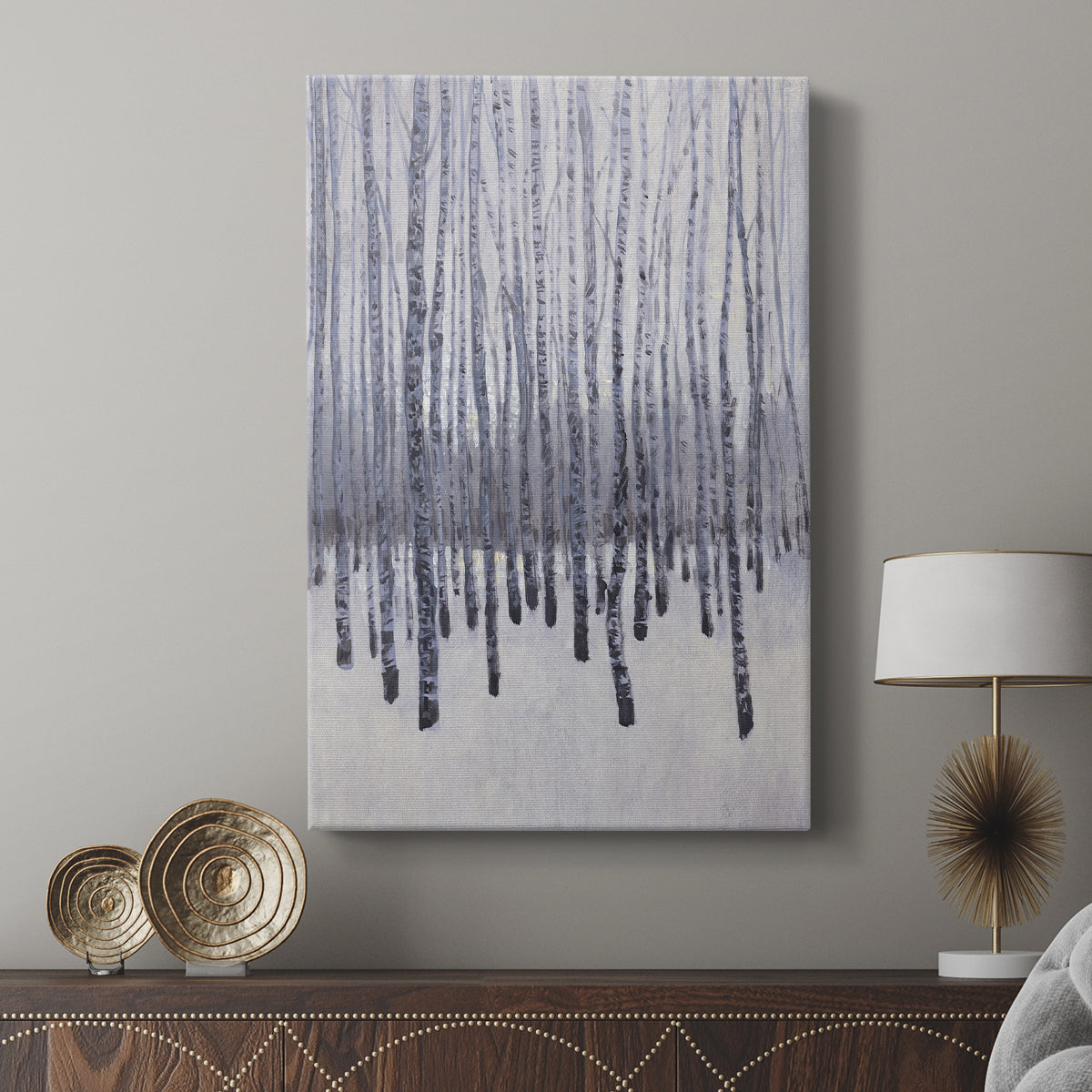 Bare Trees in Winter II - Canvas Art Print
